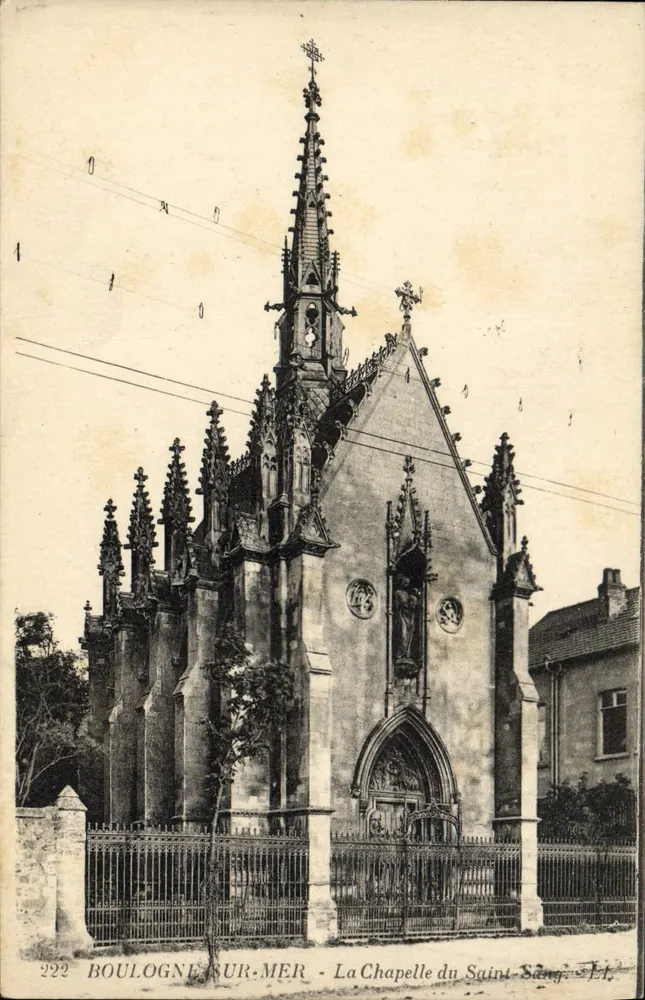 Boulogne-sur-Mer — Ansicht der Kirche des Heiligen Blutes — Verlag E.L. n°222 - Vorderseite