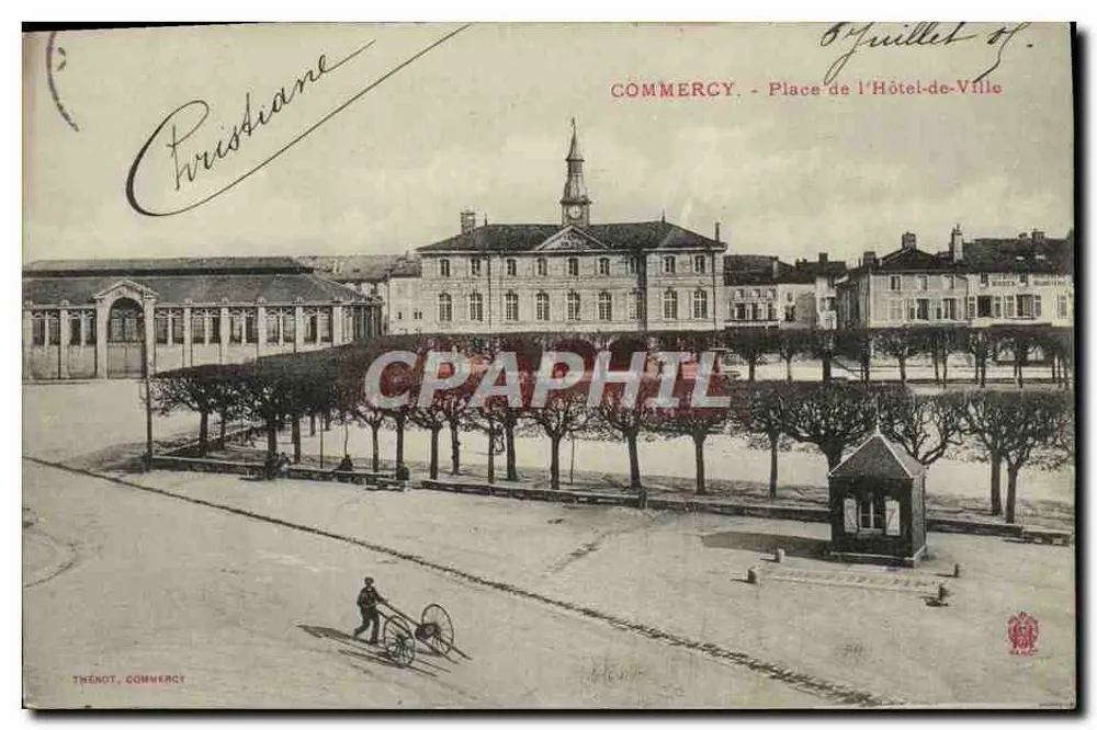 Commercy - Piazza del Municipio — Thénot, editore - Recto