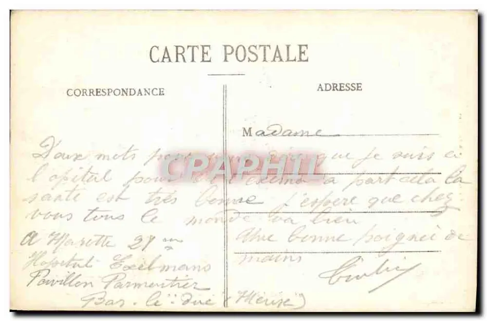 Bar-le-Duc — Vista sobre o Ornain — Edição T. H. Dalle - Verso