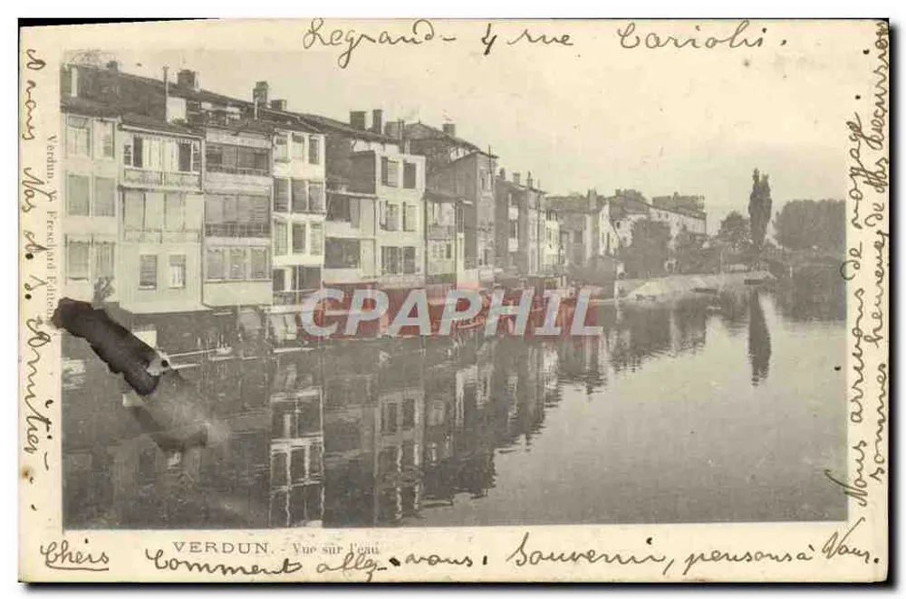 Verdun — Vista sobre a água — Editor: F. Pichon - Frente