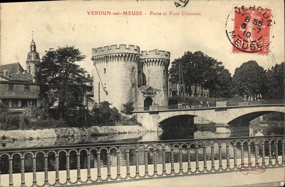 Verdun-sur-Meuse — Tor und Chaussée-Brücke — Verlag Verdon-Verdun - Vorderseite