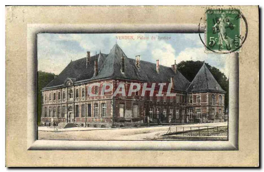 Verdun, Palais de Justice — éditeur Paul Gaxol, n°110 - Frente