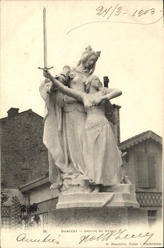 Domméry — Gruppe von Mercié — H. Beaucolin, Tabac - Neufchâteau - Vorderseite