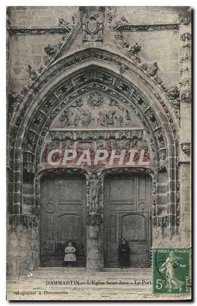 Dammartin - Die Kirche Saint-Jean - Der Portal - Vorderseite