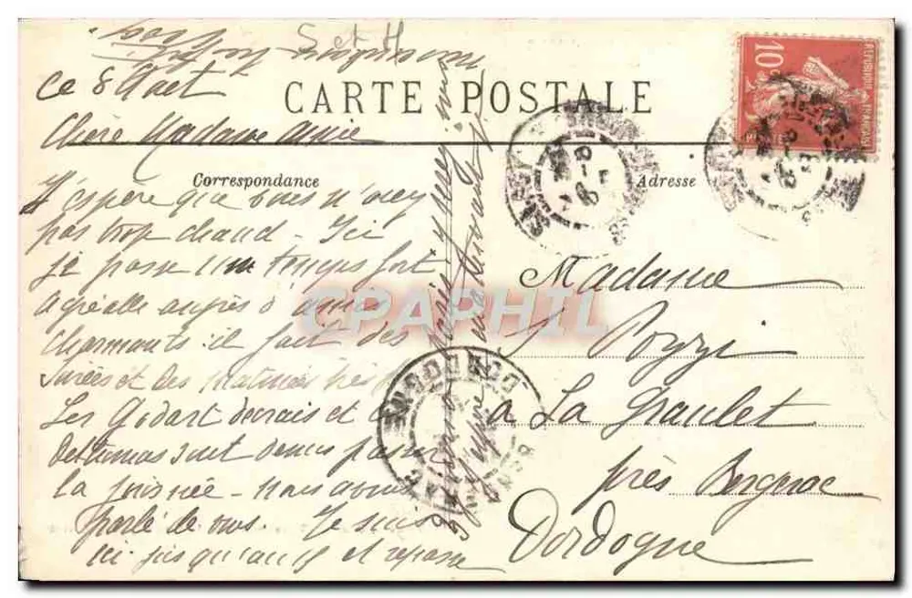 MÉRY-sur-MARNE — O Castelo — Fotografia G. Brindelck, rua St Nicolas - Verso