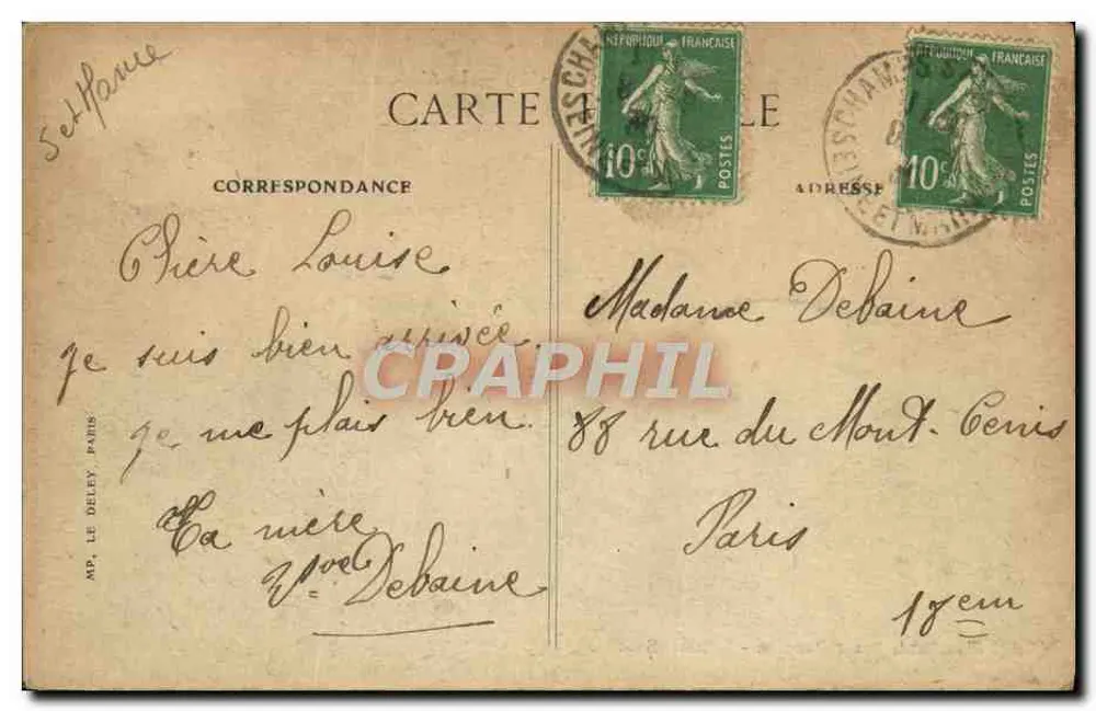 Malnoue (S.&M.) — O Castelo — Editor Blancard, Editor Parisiense, Volliers - Verso