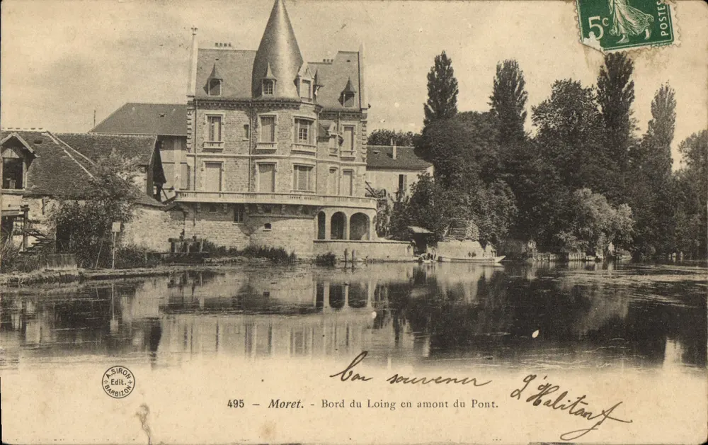 Moret - Bord du Loing en amont du Pont — éditeur ASIRON Edit. n°495 - Vorderseite