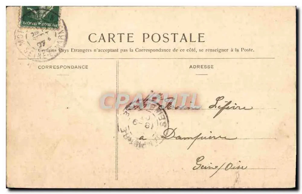 Moret - Bord du Loing en amont du Pont — éditeur ASIRON Edit. n°495 - Rückseite