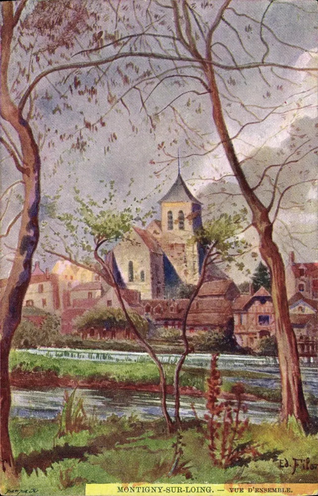 Montigny-sur-Loing — Vista Geral — Ed. Filor - Frente