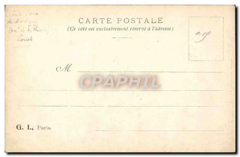 Montigny-sur-Loing — Vista Geral — Ed. Filor - Verso