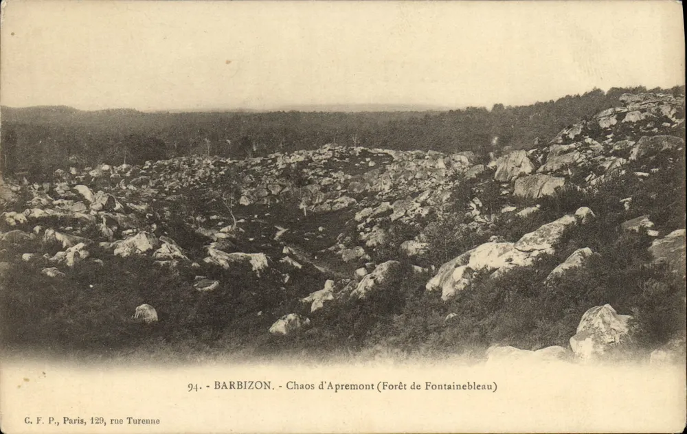 Chaos d'Apremont — Forêt de Fontainebleau — G. F. P., Paris, 129 rue Turenne - Vorderseite