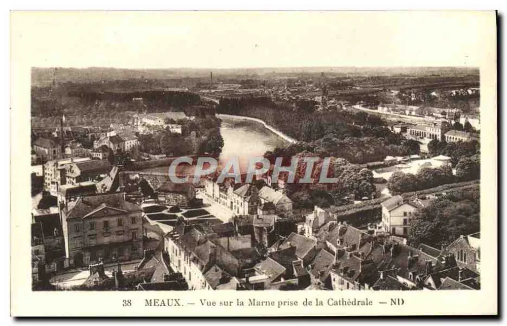 Meaux — Blick auf die Marne von der Kathedrale — ND - Vorderseite