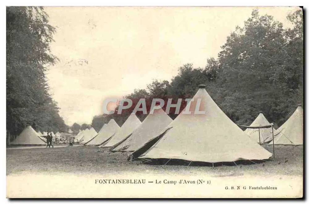 Fontainebleau — Le Camp d'Avon (N° 1) — G.B.N. Fontainebleau - Vorderseite