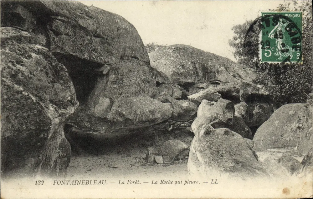 Fontainebleau — Die Forêt — Die weinende Felsen — LL - Vorderseite