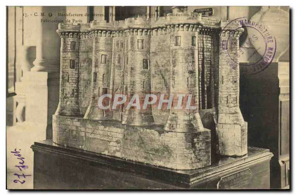 Model van een versterkt kasteel — aangeboden aan de Conventie — Manufacture de Sèvres, Fabricatie van Parijs - Voorkant