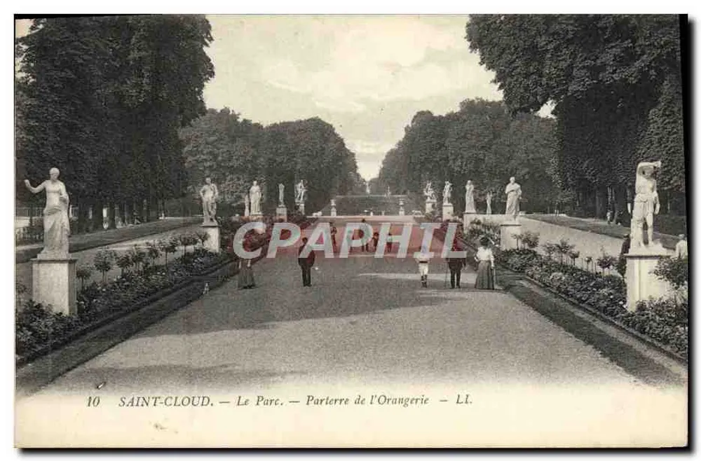 Saint-Cloud — O Parque — Pátio da Orangerie — LI. - Frente