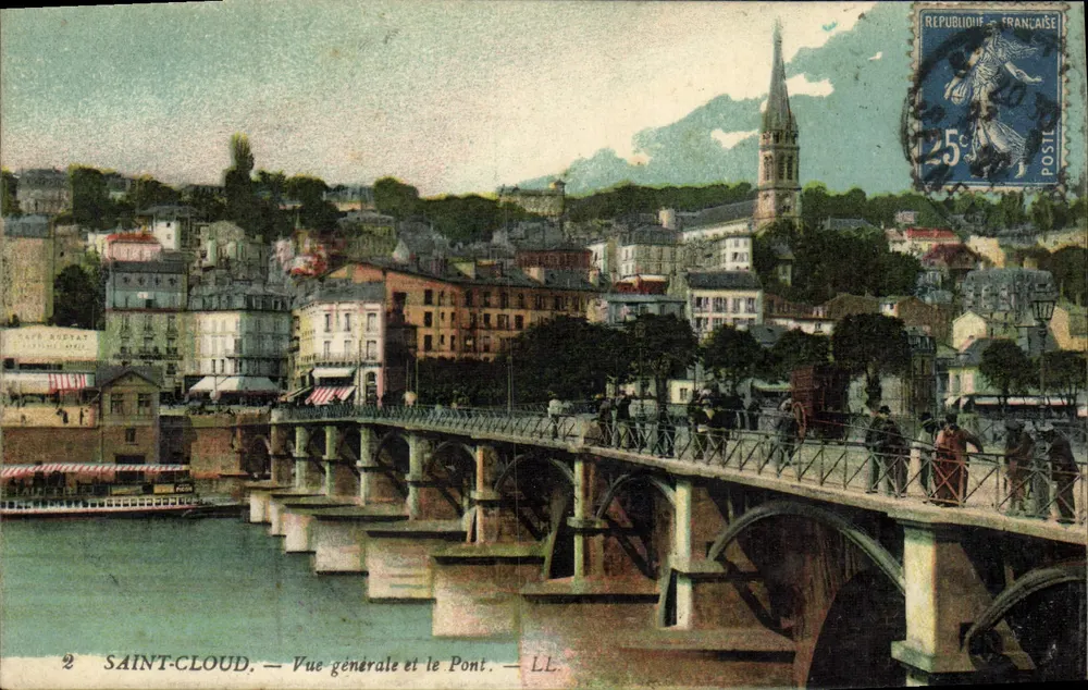 Saint-Cloud — Vista geral e o Ponte — LL - Frente