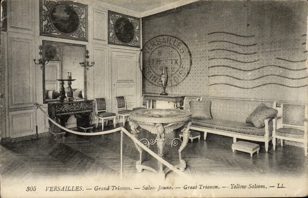 Versailles — Grand Trianon — Salon Jaune — éditeur L.T. n°305 - Frente