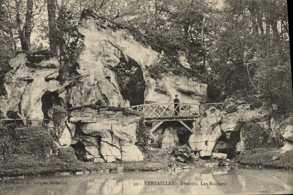 Versailles - Trianon. Os Rochers — Coleção das Galerias Modernas, n°49 - Frente