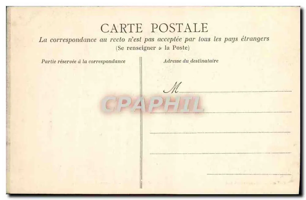 Versailles - Trianon. Os Rochers — Coleção das Galerias Modernas, n°49 - Verso