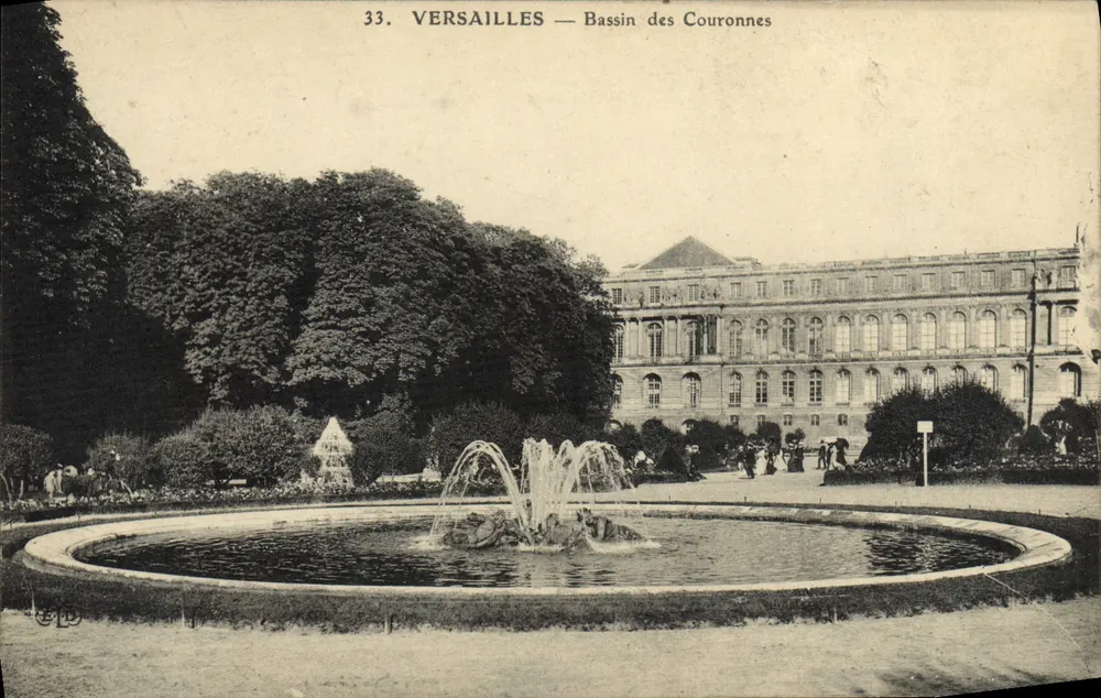 Versalhes — Bassin das Coroas — Editor ELD, n°33 - Frente