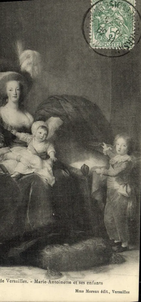 Versailles - Marie-Antoinette und ihre Kinder — Verlag Mme Moreau, Versailles - Vorderseite