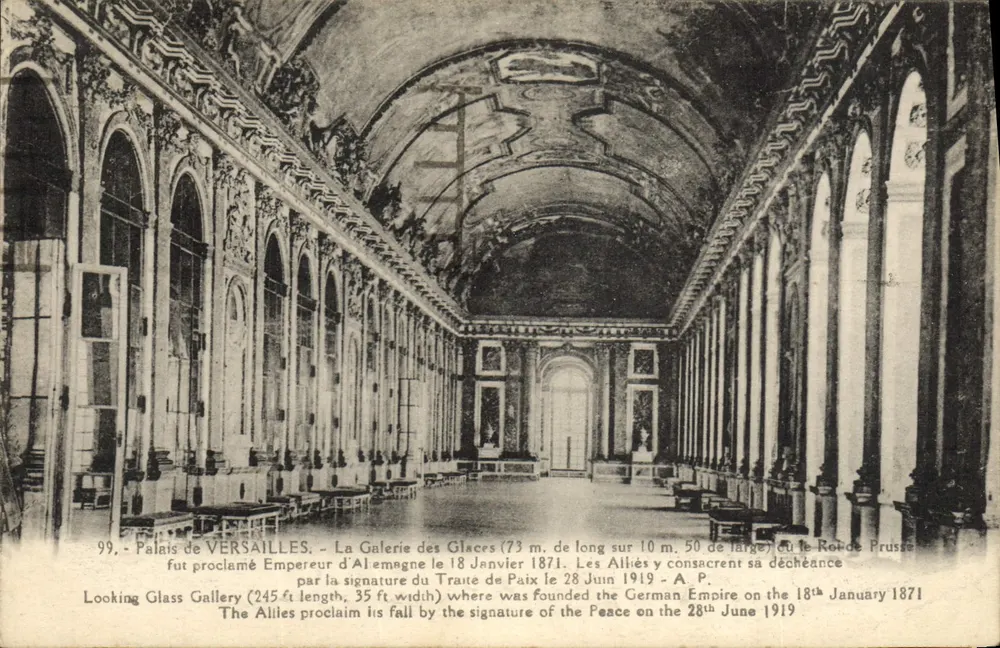 Schloss VERSAILLES — Die Galerie der Spiegel — Verlag A.P. n°99 - Vorderseite