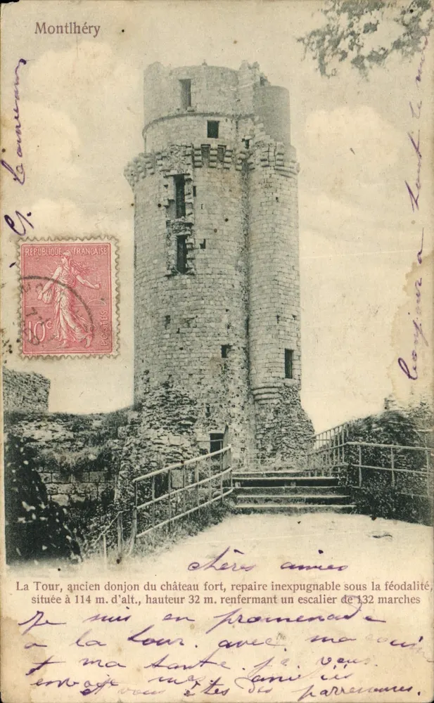 Montlhéry — Torre do castelo fortificado — Edição Trianon No. 216a - Frente