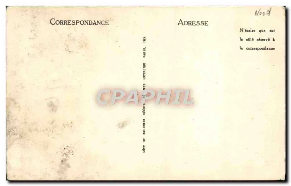 Cambrai — L'Hôtel de Ville — Édition 'A la Civette', place d'Armes - Verso