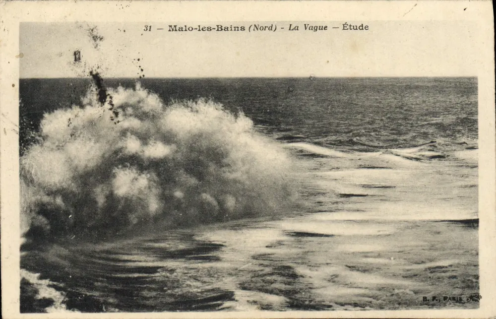 Malo-les-Bains (Nord) — A Onda — Estudo — B. P. PARIS - Frente
