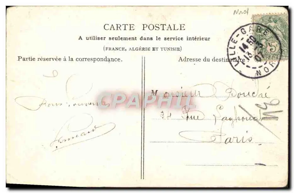 Lille — Portail de l'Église Saint-Maurice — F. L. - Rückseite