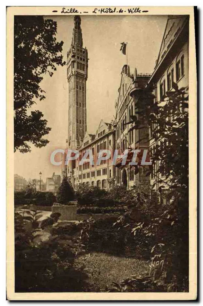 Lille - O Hotel de Ville — Éditions d'Art AVON - Frente