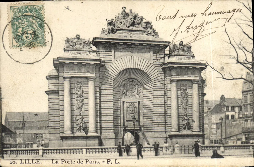 Lille — De Poort van Parijs — F. L. - Voorkant