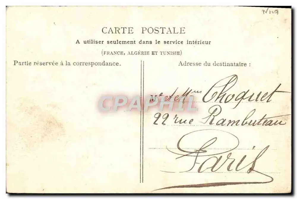 Lille — De Poort van Parijs — F. L. - Achterkant