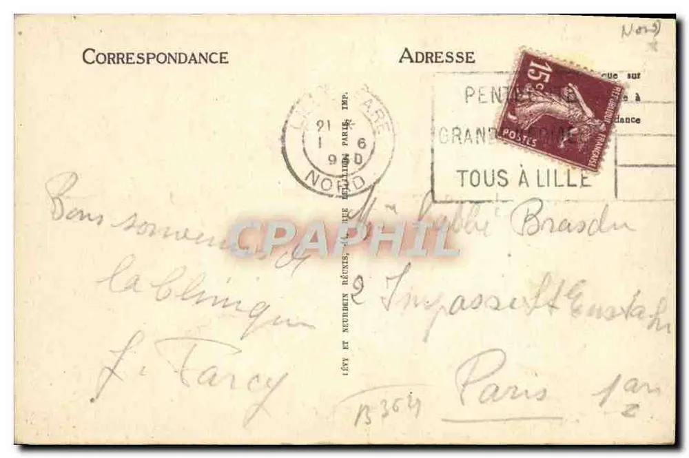 Lille — De Sint-Mauritskerk — LL. 104 - Achterkant