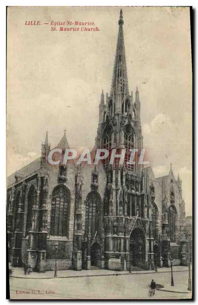 LILLE — Kerk van Sint-Maurits — Uitgave G.L., Lille - Voorkant