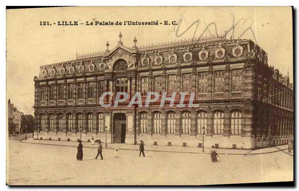 Lille — Het Paleis van de Universiteit — E.C. n°121 - Voorkant