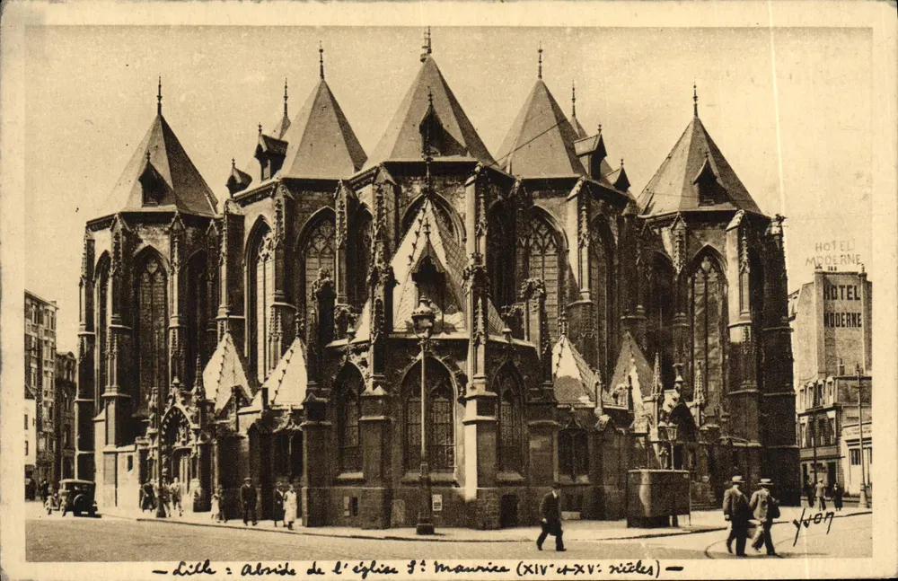 Lille: Abside da Igreja de São Maurício (séculos XIV-XV) — Les Editions d'Art WON, Paris - Frente