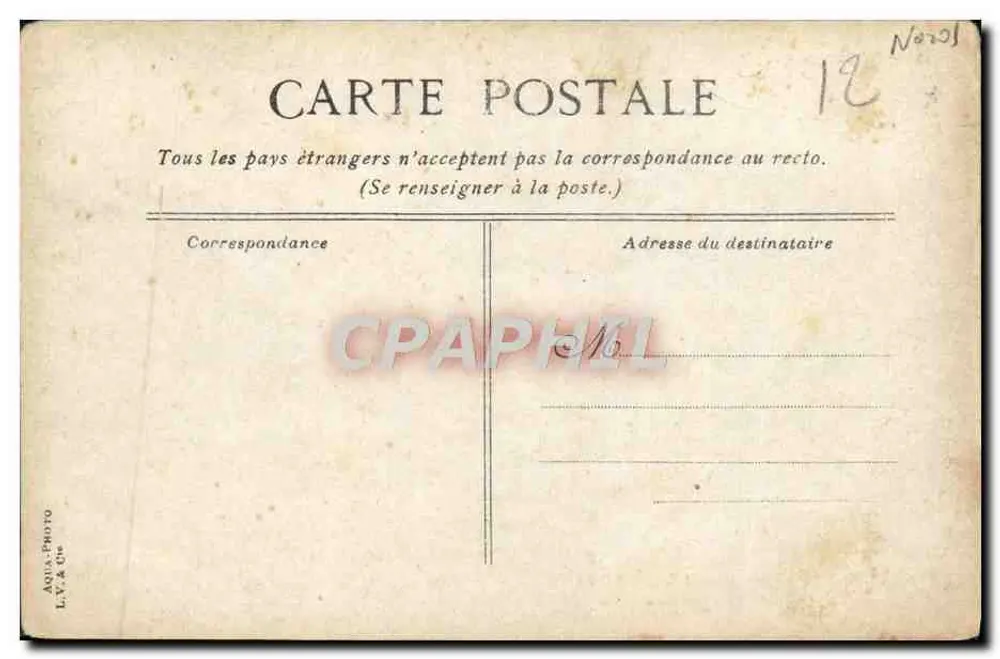 LILLE - La Préfecture — editor L.V. & Cie, n°6 - Verso