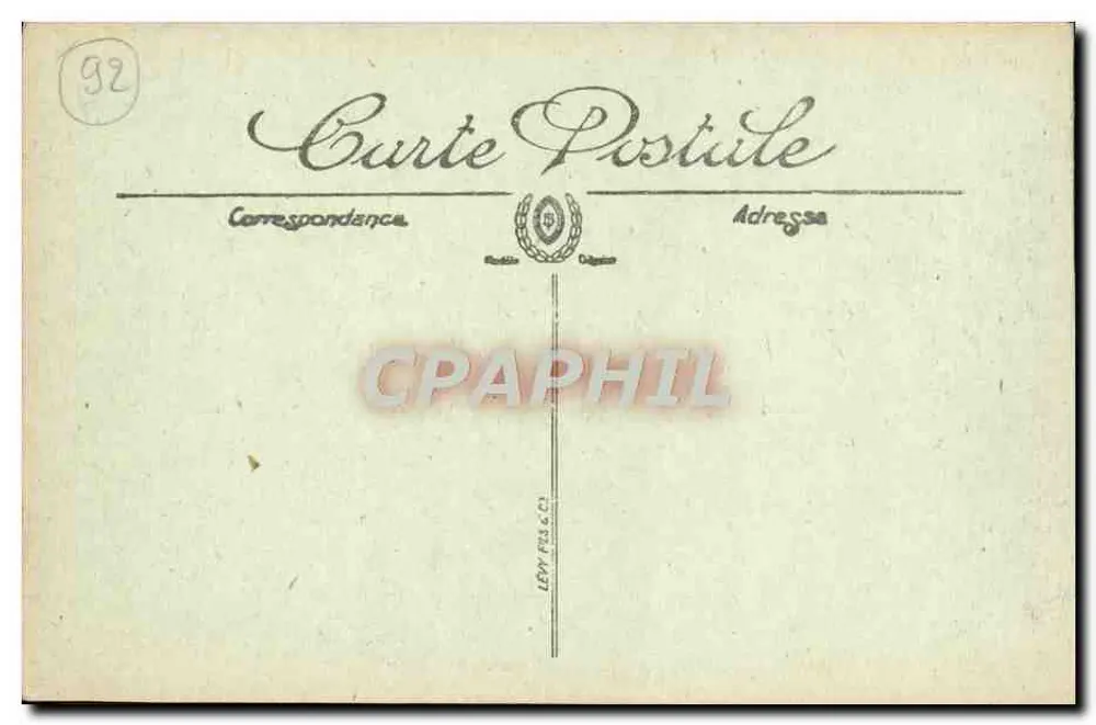 SAINT-LOUD. — Der Park, — Der Bassin de la Pelouse. — LL. - Rückseite
