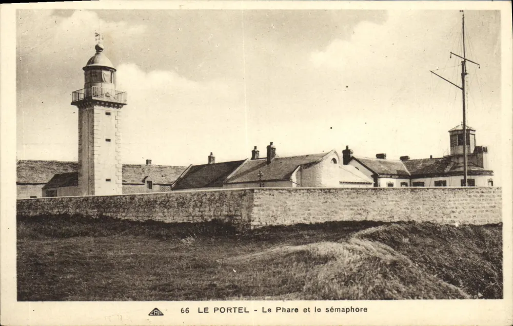 Le Portel — Molo i semafor — wydawnictwo Galeries Porteloises, nr 66 - Awers