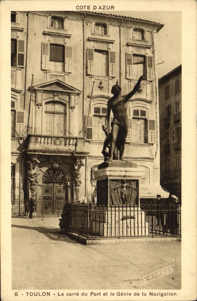 Toulon - Der Platz des Hafens und der Genius der Navigation — Verlag Express, Nr. 6 - Vorderseite