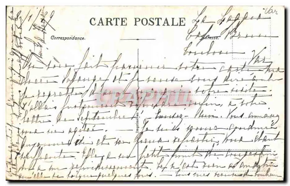 Toulon — Die Felsen von Sainte-Marguerite — V.A. n°1003 - Rückseite
