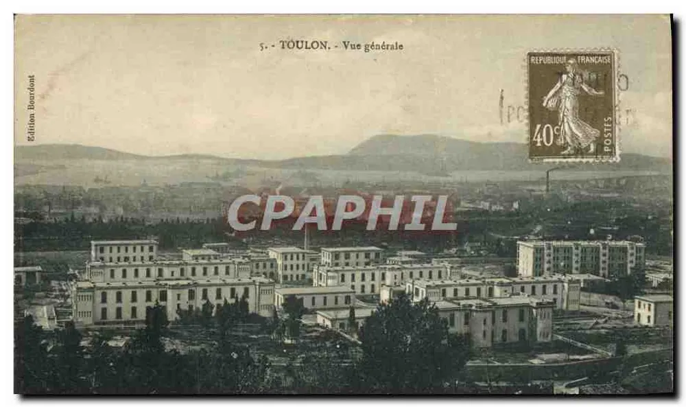 Toulon - Vista geral — Edição Bourdant, n°5 - Frente