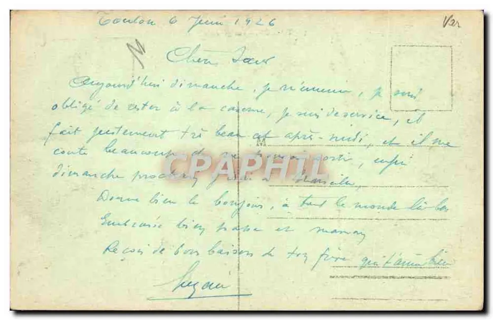 Toulon - Vista geral — Edição Bourdant, n°5 - Verso