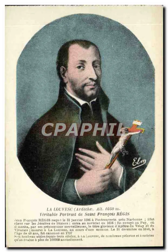Saint François Régis — Echtes Portrait — Verlag Elm - Vorderseite