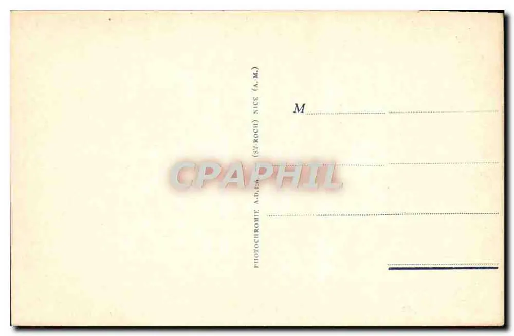 Saint-Raphaël (Var) — O Boulevard do Touring-Club — editor A.D.-M. n° 1083 - Verso