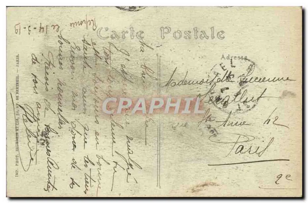 Lager Saint-Raphaël (Var) — Annamite-Krankenhaus Nr. 57 — MR. PHOT. SILHANNE ET CIE, 50, RUE DE PRENNEUIL, PARIS - Rückseite
