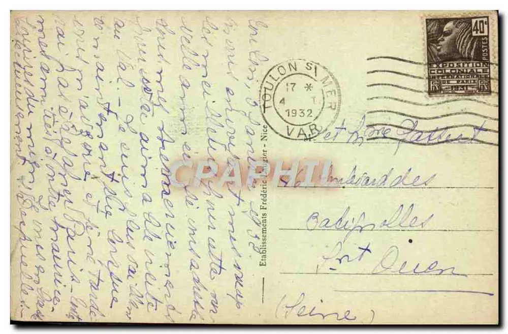 Toulon — Das Marine-Observatorium - Rückseite