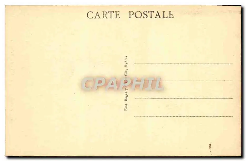 Hyères - Altstadt - Rue du Repos — Verlag RENE, n°45 - Rückseite